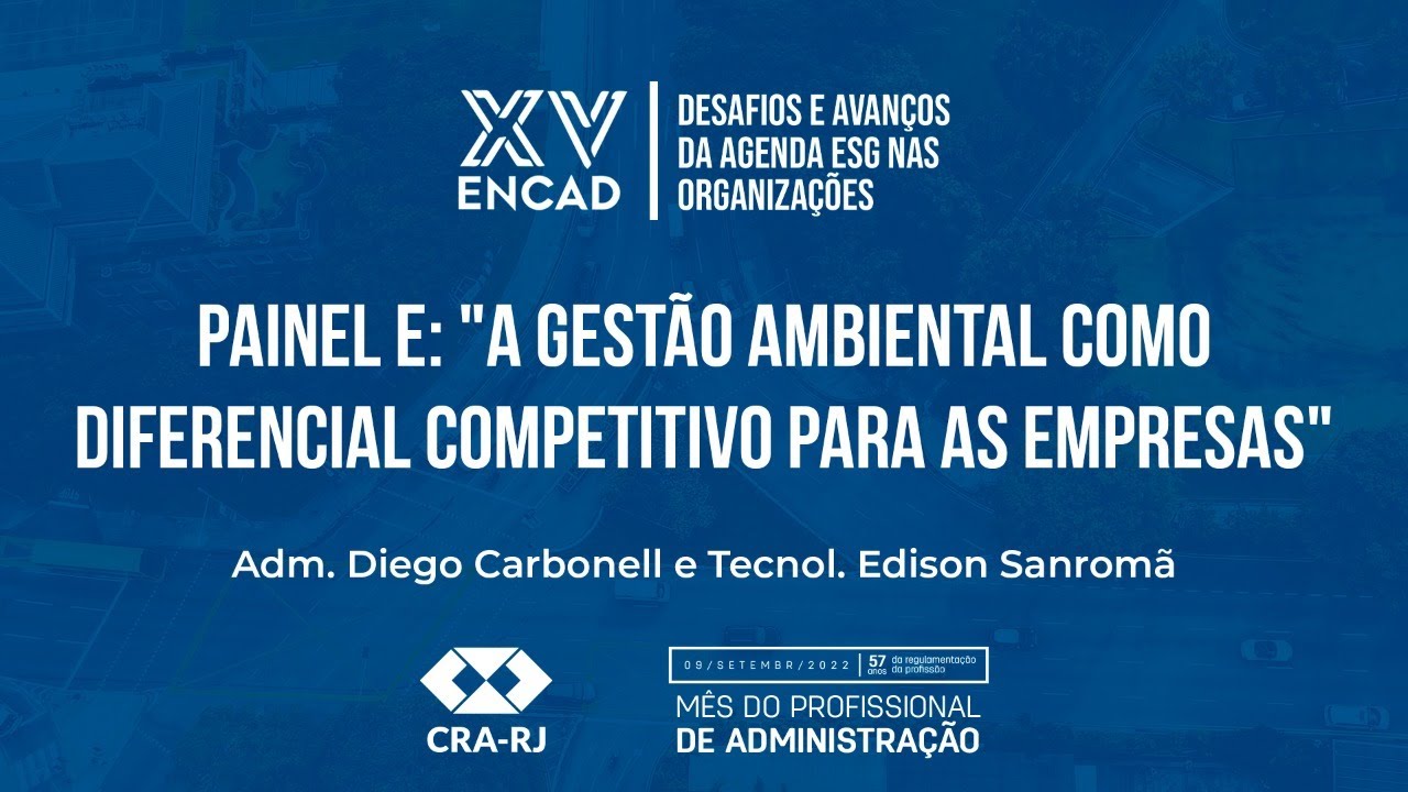 XV ENCAD –  A Gestão Ambiental Como Diferencial Competitivo Para As Empresas